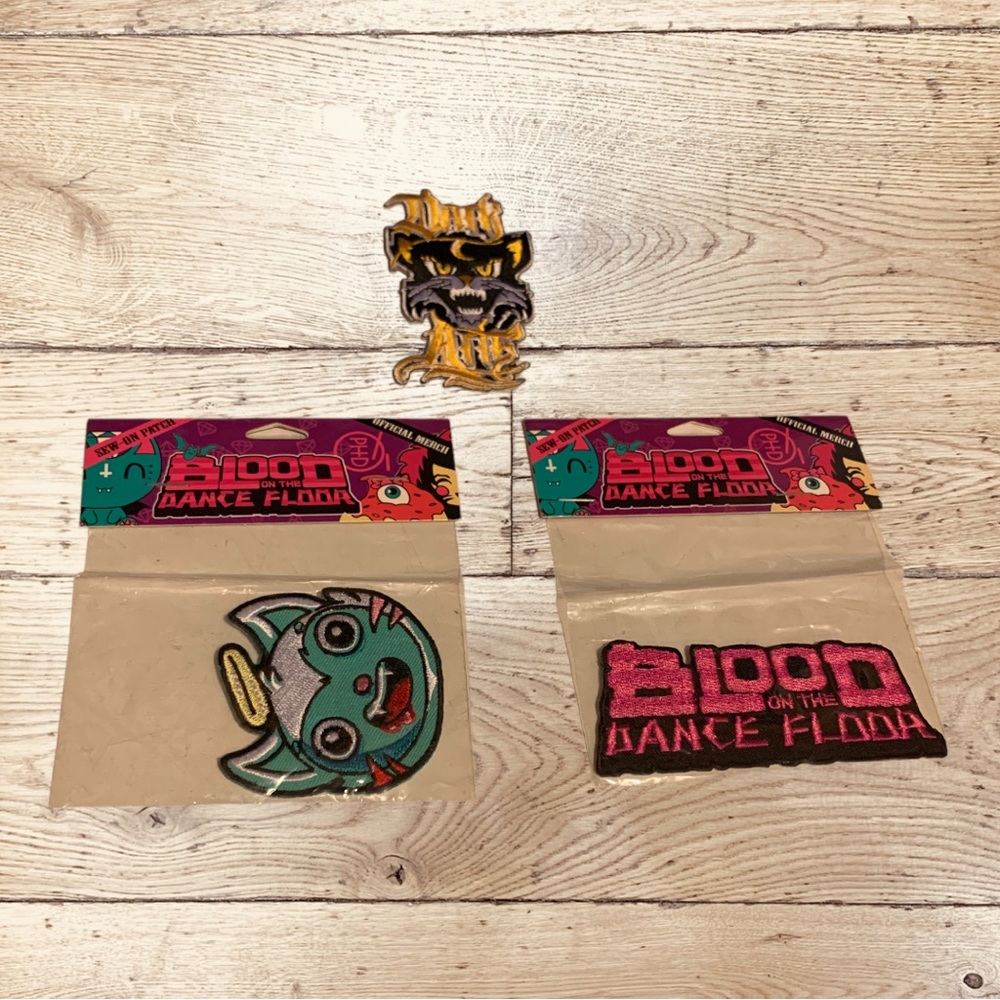 BOTDF Blood On The Dance Floor Patches Kawaii Bat Rare Scene Lot Emo